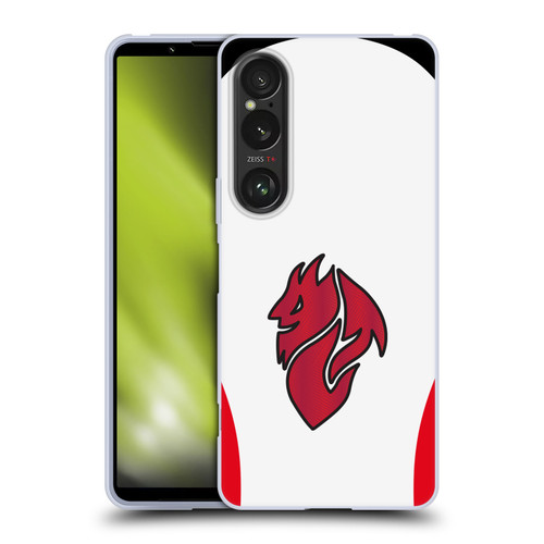 AC Milan 2025/26 Crest Kit Away Soft Gel Case for Sony Xperia 1 VI 5G