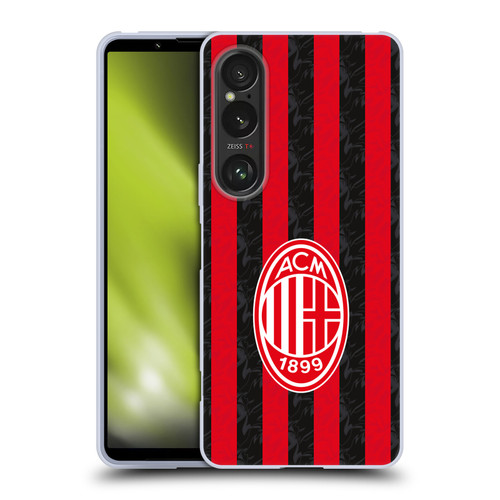 AC Milan 2025/26 Crest Kit Home Soft Gel Case for Sony Xperia 1 VI 5G