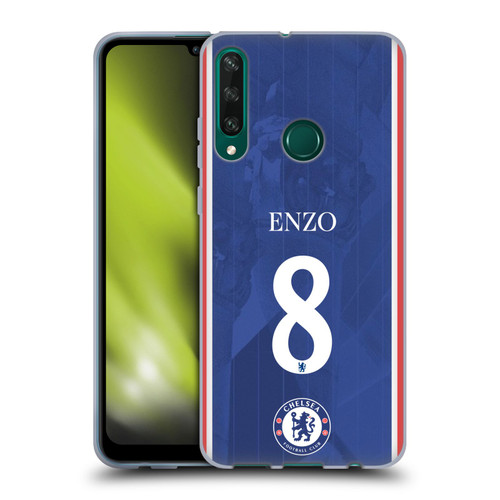 Chelsea Football Club 2025/26 Players Home Kit Enzo Fernández Soft Gel Case for Huawei Y6p Chelsea Football Club 2025/26 Players Home Kit Enzo Fernández Soft Gel Case for Huawei Y6p