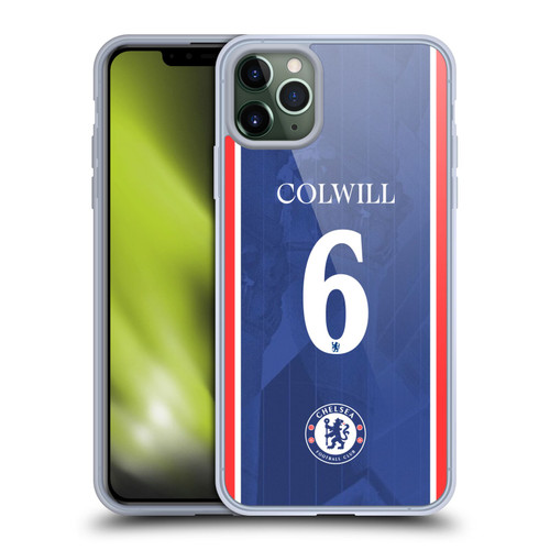 Chelsea Football Club 2025/26 Players Home Kit Levi Colwill Soft Gel Case for Apple iPhone 11 Pro Max