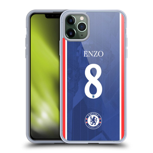 Chelsea Football Club 2025/26 Players Home Kit Enzo Fernández Soft Gel Case for Apple iPhone 11 Pro Max
