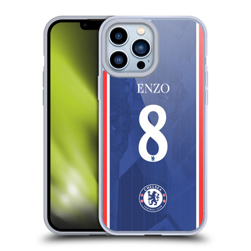 Chelsea Football Club 2025/26 Players Home Kit Enzo Fernández Soft Gel Case for Apple iPhone 13 Pro Max Chelsea Football Club 2025/26 Players Home Kit Enzo Fernández Soft Gel Case for Apple iPhone 13 Pro Max