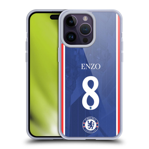 Chelsea Football Club 2025/26 Players Home Kit Enzo Fernández Soft Gel Case for Apple iPhone 14 Pro Max Chelsea Football Club 2025/26 Players Home Kit Enzo Fernández Soft Gel Case for Apple iPhone 14 Pro Max