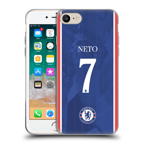 Chelsea Football Club 2025/26 Players Home Kit Pedro Neto Soft Gel Case for Apple iPhone 7 / 8 / SE 2020 & 2022