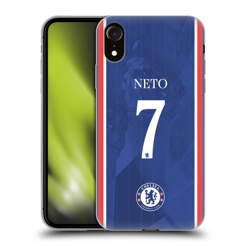 Chelsea Football Club 2025/26 Players Home Kit Pedro Neto Soft Gel Case for Apple iPhone XR Chelsea Football Club 2025/26 Players Home Kit Pedro Neto Soft Gel Case for Apple iPhone XR