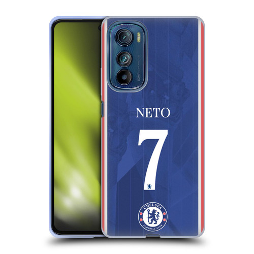 Chelsea Football Club 2025/26 Players Home Kit Pedro Neto Soft Gel Case for Motorola Edge 30