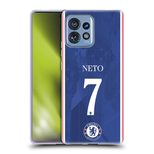 Chelsea Football Club 2025/26 Players Home Kit Pedro Neto Soft Gel Case for Motorola Moto Edge 40 Pro/Plus 2023