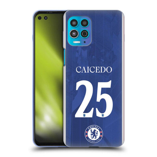 Chelsea Football Club 2025/26 Players Home Kit Moisés Caicedo Soft Gel Case for Motorola Moto G100 Chelsea Football Club 2025/26 Players Home Kit Moisés Caicedo Soft Gel Case for Motorola Moto G100