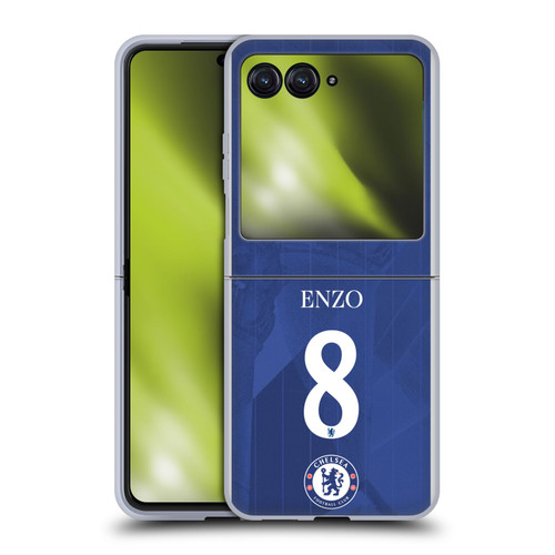 Chelsea Football Club 2025/26 Players Home Kit Enzo Fernández Soft Gel Case for Motorola Razr 40 Ultra / Razr+ 2023 Chelsea Football Club 2025/26 Players Home Kit Enzo Fernández Soft Gel Case for Motorola Razr 40 Ultra / Razr+ 2023