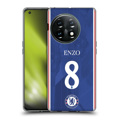 Chelsea Football Club 2025/26 Players Home Kit Enzo Fernández Soft Gel Case for OnePlus 11 5G Chelsea Football Club 2025/26 Players Home Kit Enzo Fernández Soft Gel Case for OnePlus 11 5G