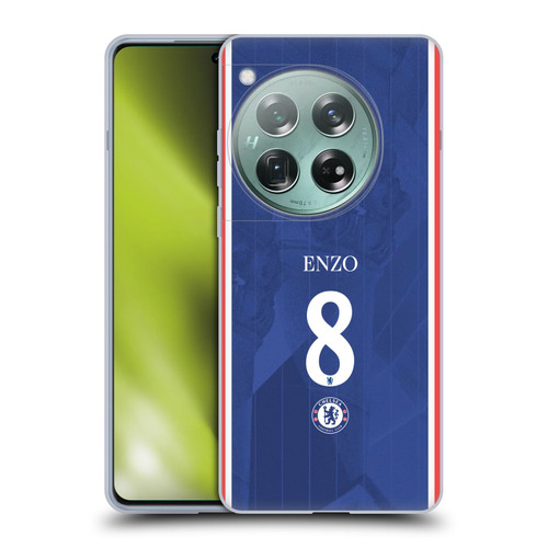 Chelsea Football Club 2025/26 Players Home Kit Enzo Fernández Soft Gel Case for OnePlus 12