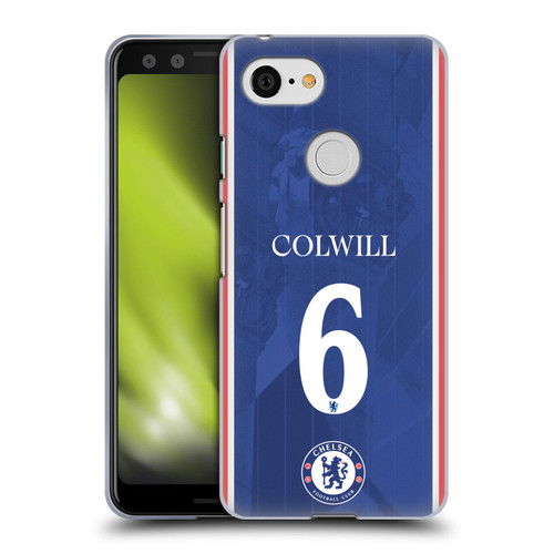 Chelsea Football Club 2025/26 Players Home Kit Levi Colwill Soft Gel Case for Google Pixel 3