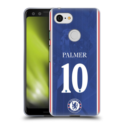 Chelsea Football Club 2025/26 Players Home Kit Cole Palmer Soft Gel Case for Google Pixel 3 Chelsea Football Club 2025/26 Players Home Kit Cole Palmer Soft Gel Case for Google Pixel 3
