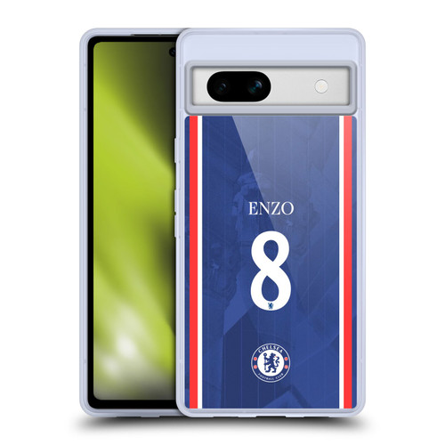 Chelsea Football Club 2025/26 Players Home Kit Enzo Fernández Soft Gel Case for Google Pixel 7a Chelsea Football Club 2025/26 Players Home Kit Enzo Fernández Soft Gel Case for Google Pixel 7a