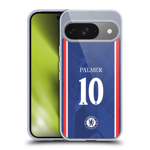 Chelsea Football Club 2025/26 Players Home Kit Cole Palmer Soft Gel Case for Google Pixel 9 / Pixel 9 Pro