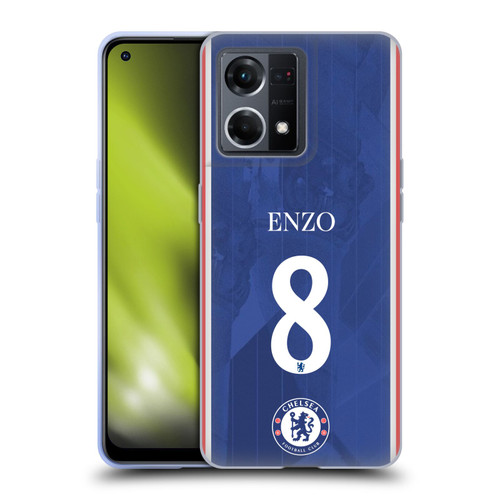 Chelsea Football Club 2025/26 Players Home Kit Enzo Fernández Soft Gel Case for OPPO Reno8 4G Chelsea Football Club 2025/26 Players Home Kit Enzo Fernández Soft Gel Case for OPPO Reno8 4G