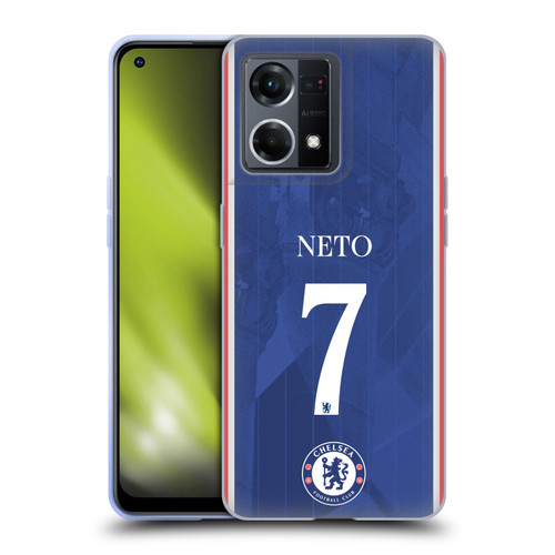 Chelsea Football Club 2025/26 Players Home Kit Pedro Neto Soft Gel Case for OPPO Reno8 4G