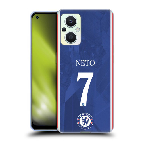 Chelsea Football Club 2025/26 Players Home Kit Pedro Neto Soft Gel Case for OPPO Reno8 Lite