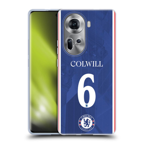 Chelsea Football Club 2025/26 Players Home Kit Levi Colwill Soft Gel Case for OPPO Reno11