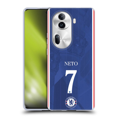 Chelsea Football Club 2025/26 Players Home Kit Pedro Neto Soft Gel Case for OPPO Reno11 Pro Chelsea Football Club 2025/26 Players Home Kit Pedro Neto Soft Gel Case for OPPO Reno11 Pro