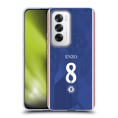 Chelsea Football Club 2025/26 Players Home Kit Enzo Fernández Soft Gel Case for OPPO Reno12 5G Chelsea Football Club 2025/26 Players Home Kit Enzo Fernández Soft Gel Case for OPPO Reno12 5G