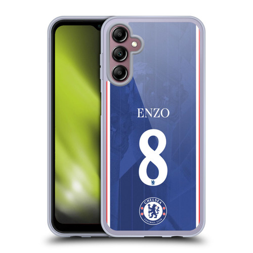 Chelsea Football Club 2025/26 Players Home Kit Enzo Fernández Soft Gel Case for Samsung Galaxy A14 5G