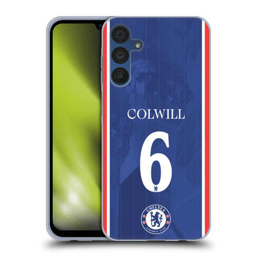 Chelsea Football Club 2025/26 Players Home Kit Levi Colwill Soft Gel Case for Samsung Galaxy A15 Chelsea Football Club 2025/26 Players Home Kit Levi Colwill Soft Gel Case for Samsung Galaxy A15