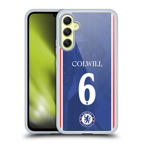 Chelsea Football Club 2025/26 Players Home Kit Levi Colwill Soft Gel Case for Samsung Galaxy A34 5G Chelsea Football Club 2025/26 Players Home Kit Levi Colwill Soft Gel Case for Samsung Galaxy A34 5G