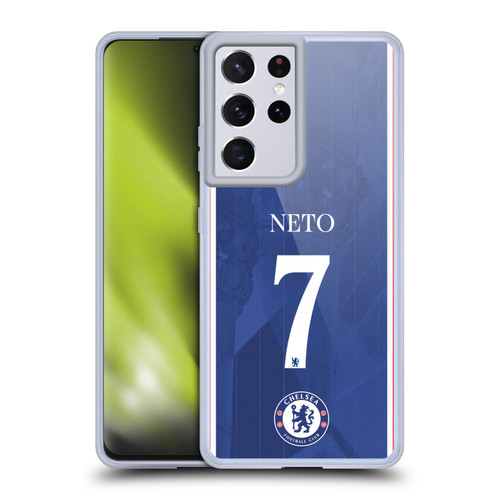 Chelsea Football Club 2025/26 Players Home Kit Pedro Neto Soft Gel Case for Samsung Galaxy S21 Ultra 5G