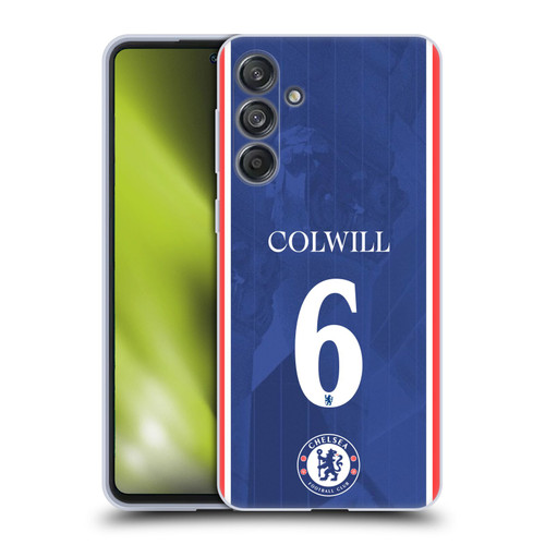 Chelsea Football Club 2025/26 Players Home Kit Levi Colwill Soft Gel Case for Samsung Galaxy M55 5G Chelsea Football Club 2025/26 Players Home Kit Levi Colwill Soft Gel Case for Samsung Galaxy M55 5G