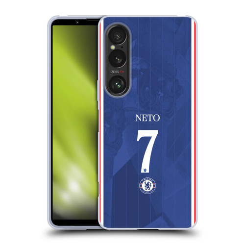 Chelsea Football Club 2025/26 Players Home Kit Pedro Neto Soft Gel Case for Sony Xperia 1 VI 5G