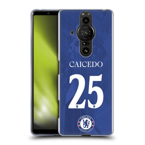 Chelsea Football Club 2025/26 Players Home Kit Moisés Caicedo Soft Gel Case for Sony Xperia Pro-I Chelsea Football Club 2025/26 Players Home Kit Moisés Caicedo Soft Gel Case for Sony Xperia Pro-I