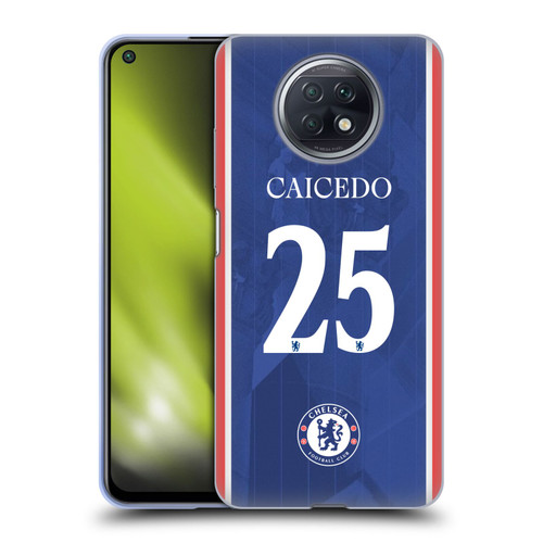 Chelsea Football Club 2025/26 Players Home Kit Moisés Caicedo Soft Gel Case for Xiaomi Redmi Note 9T 5G