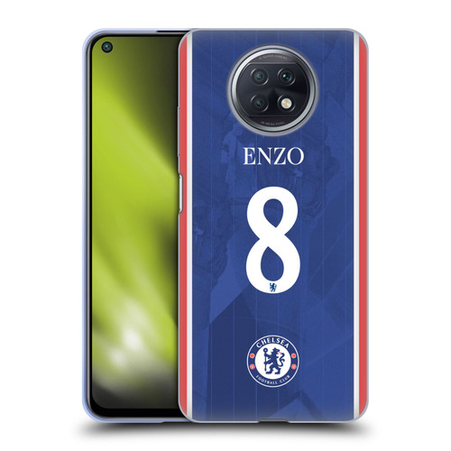 Chelsea Football Club 2025/26 Players Home Kit Enzo Fernández Soft Gel Case for Xiaomi Redmi Note 9T 5G