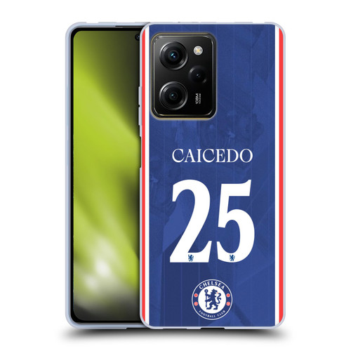 Chelsea Football Club 2025/26 Players Home Kit Moisés Caicedo Soft Gel Case for Xiaomi Redmi Note 12 Pro 5G