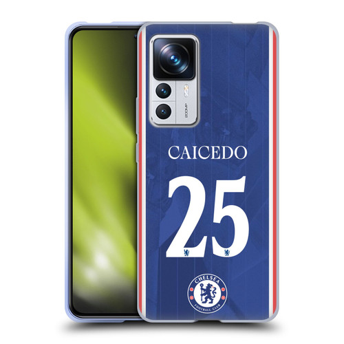 Chelsea Football Club 2025/26 Players Home Kit Moisés Caicedo Soft Gel Case for Xiaomi 12T Pro