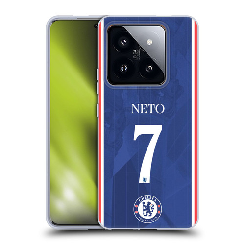 Chelsea Football Club 2025/26 Players Home Kit Pedro Neto Soft Gel Case for Xiaomi 14 Pro