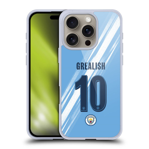 Manchester City Man City FC 2025/26 Players Home Kit Jack Grealish Soft Gel Case for Apple iPhone 16 Pro Manchester City Man City FC 2025/26 Players Home Kit Jack Grealish Soft Gel Case for Apple iPhone 16 Pro
