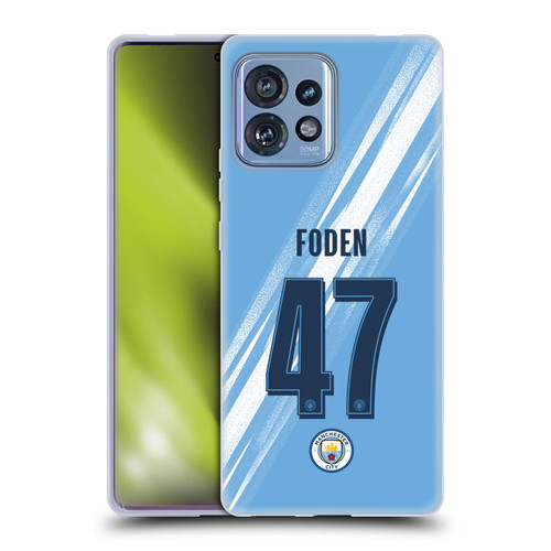 Manchester City Man City FC 2025/26 Players Home Kit Phil Foden Soft Gel Case for Motorola Moto Edge 40 Pro/Plus 2023