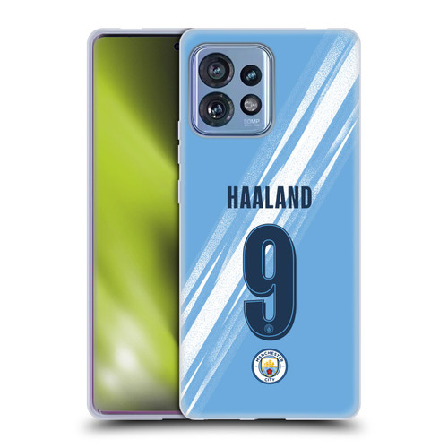 Manchester City Man City FC 2025/26 Players Home Kit Erling Haaland Soft Gel Case for Motorola Moto Edge 40 Pro/Plus 2023