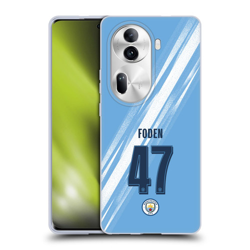 Manchester City Man City FC 2025/26 Players Home Kit Phil Foden Soft Gel Case for OPPO Reno11 Pro