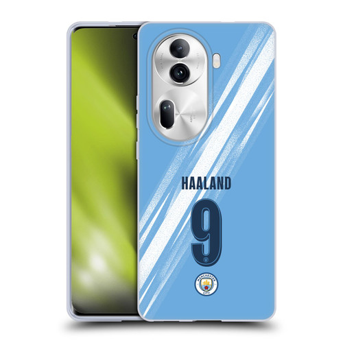 Manchester City Man City FC 2025/26 Players Home Kit Erling Haaland Soft Gel Case for OPPO Reno11 Pro