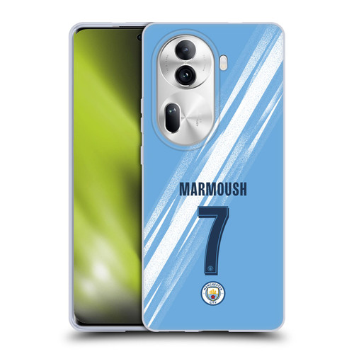 Manchester City Man City FC 2025/26 Players Home Kit Omar Marmoush Soft Gel Case for OPPO Reno11 Pro