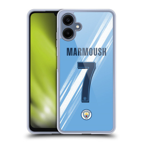 Manchester City Man City FC 2025/26 Players Home Kit Omar Marmoush Soft Gel Case for Samsung Galaxy A06 4G