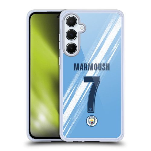 Manchester City Man City FC 2025/26 Players Home Kit Omar Marmoush Soft Gel Case for Samsung Galaxy A55 5G