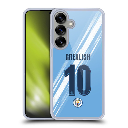 Manchester City Man City FC 2025/26 Players Home Kit Jack Grealish Soft Gel Case for Samsung Galaxy S25+