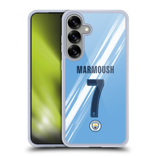 Manchester City Man City FC 2025/26 Players Home Kit Omar Marmoush Soft Gel Case for Samsung Galaxy S25+