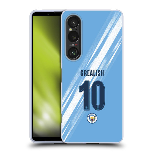 Manchester City Man City FC 2025/26 Players Home Kit Jack Grealish Soft Gel Case for Sony Xperia 1 VI 5G