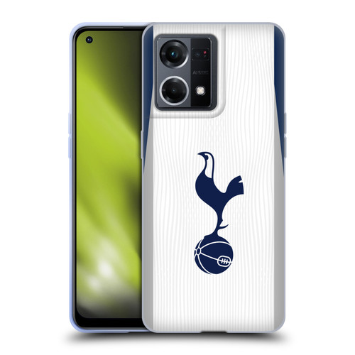 Tottenham Hotspur F.C. 2025/26 Badge Kit Home Soft Gel Case for OPPO Reno8 4G
