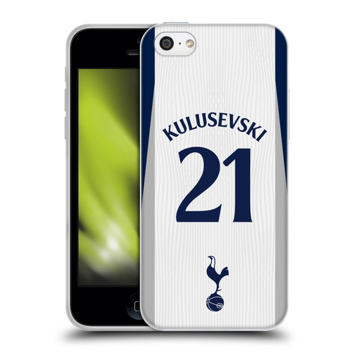 Tottenham Hotspur F.C. 2025/26 Players Home Kit Dejan Kulusevski Soft Gel Case for Apple iPhone 5c Tottenham Hotspur F.C. 2025/26 Players Home Kit Dejan Kulusevski Soft Gel Case for Apple iPhone 5c